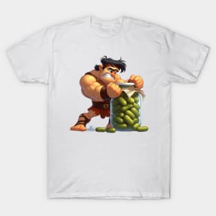 Hercules Struggles To Open A jar T-Shirt